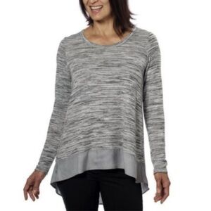 Simply Vera Vera Wang Gray‎ Tunic Top